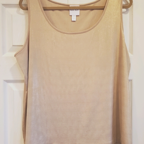 Kate Hill Gold Metalic Tank - Picture 2 of 7